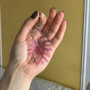 Iridescent 3” acrylic eye earrings